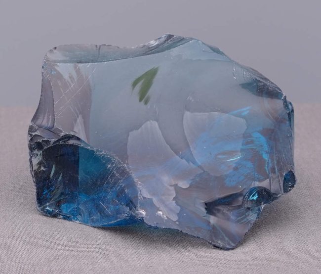 Rare Gem Indigo Elestial Sapphire with bubble Monatomic Andara Crystal 176.1 g. - Image 4