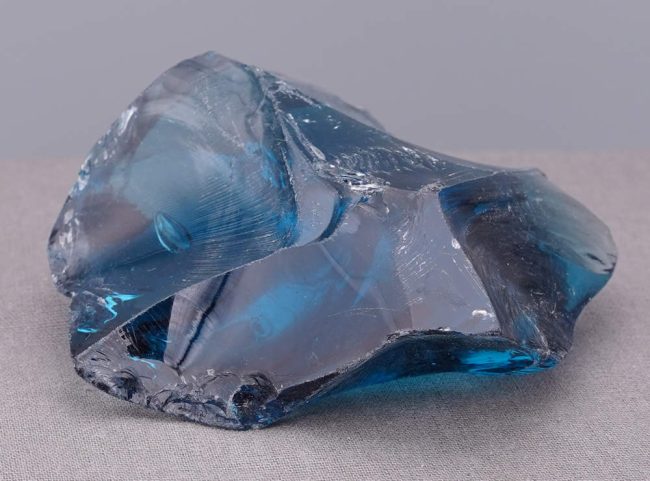 Rare Gem Indigo Elestial Sapphire with bubble Monatomic Andara Crystal 176.1 g. - Image 5