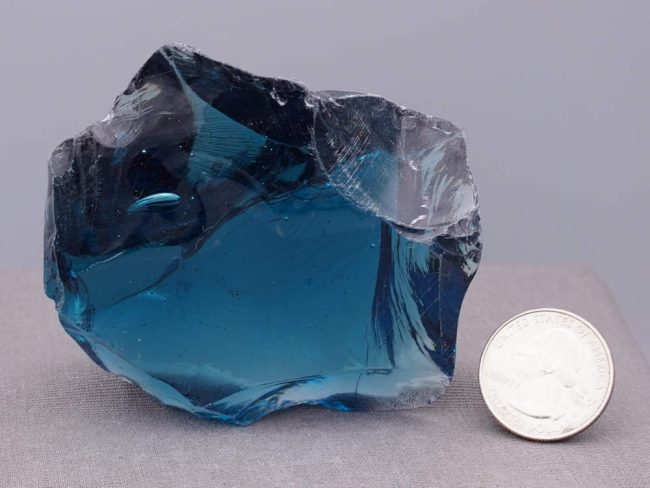 Rare Gem Indigo Elestial Sapphire with bubble Monatomic Andara Crystal 176.1 g. - Image 7