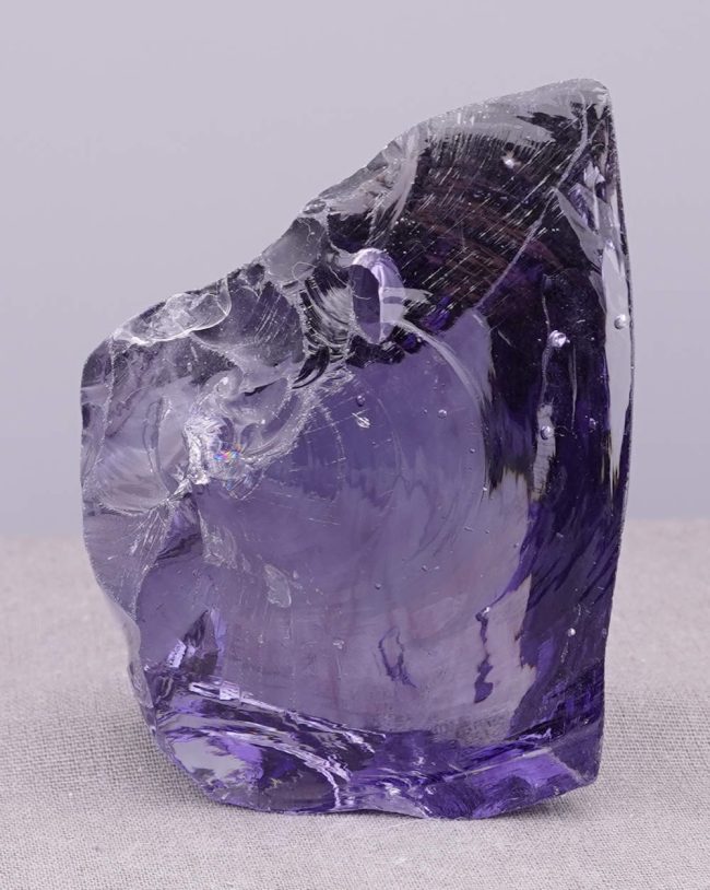 Gem Banded Violet Sovereign Amethyst Monatomic Andara Crystal 120.2 g.
