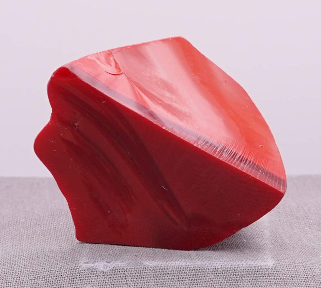 Rare Gem Banded Bicolor Dragon's Blood/Scarlet Shift Monatomic Andara Crystal 48.7 g. - Image 3