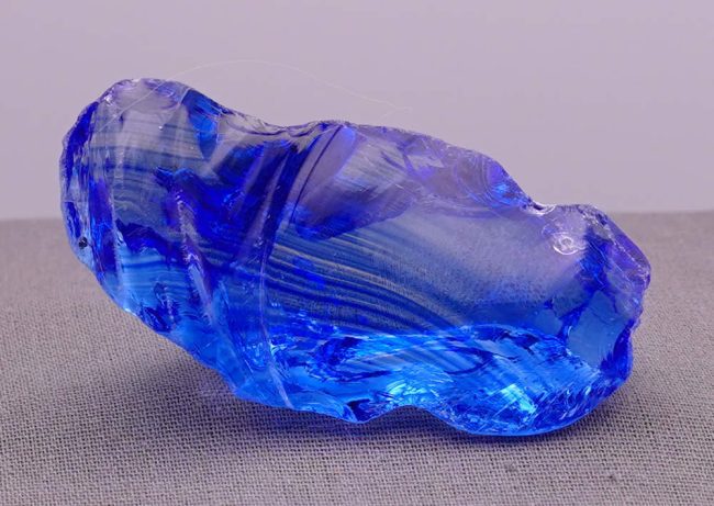 Gem Banded Elestial Sapphire/Tanzanite Fire Monatomic Andara Crystal 28.4 g.