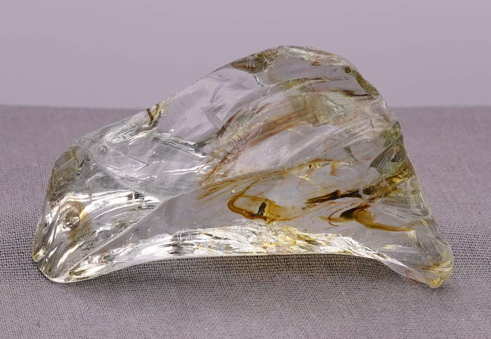 Rare Gem Multi Celestial Gold Green/Gold/Earth Shaman with bubbles Monatomic Andara Crystal 39.6 g. - Image 2