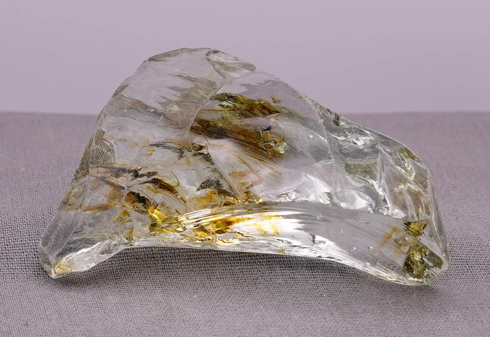 Rare Gem Multi Celestial Gold Green/Gold/Earth Shaman with bubbles Monatomic Andara Crystal 39.6 g. - Image 3