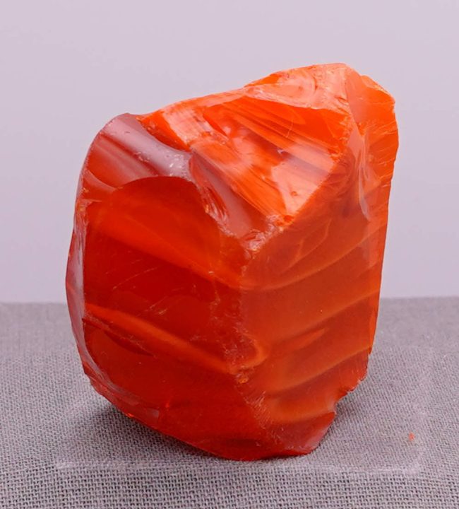 Rare Gem Bicolor Lemurian Sunrise/Dragon's Blood Monatomic Andara Crystal 61.4 g. - Image 5