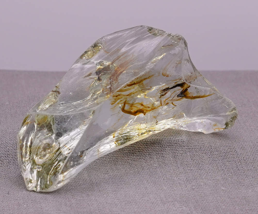 Rare Gem Multi Celestial Gold Green/Gold/Earth Shaman with bubbles Monatomic Andara Crystal 39.6 g. - Image 6