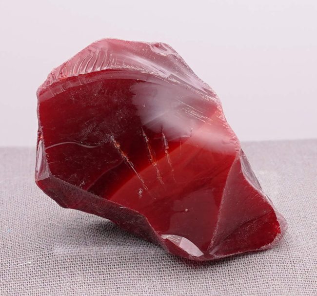 Rare Gem Banded Bicolor Dragon's Blood/Scarlet Shift Monatomic Andara Crystal 39.6 g.