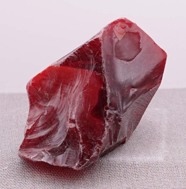 Rare Gem Banded Bicolor Dragon's Blood/Scarlet Shift Monatomic Andara Crystal 39.6 g. - Image 4