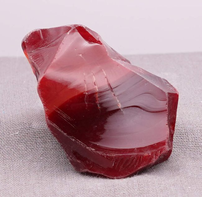 Rare Gem Banded Bicolor Dragon's Blood/Scarlet Shift Monatomic Andara Crystal 39.6 g. - Image 6