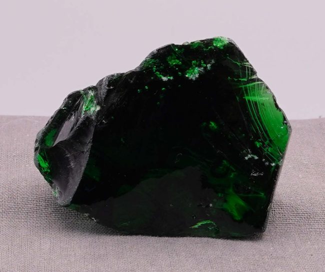 Rare Iridium Emerald with bubbles Monatomic Andara Crystal 55.4 g.