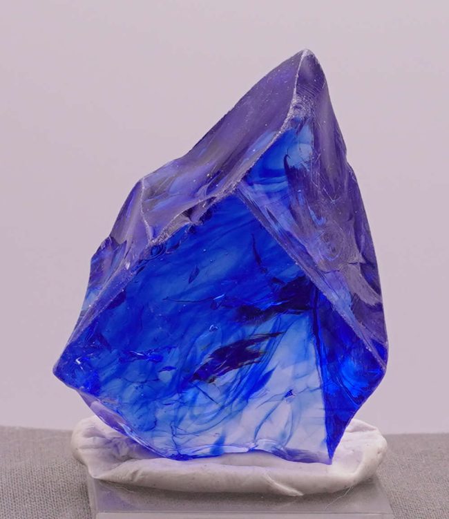 Gem Banded Elestial Sapphire/Tanzanite Fire Monatomic Andara Crystal 56.1 g. - Image 5