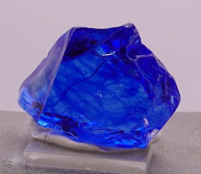 Gem Banded Elestial Sapphire/Tanzanite Fire Monatomic Andara Crystal 56.1 g. - Image 7