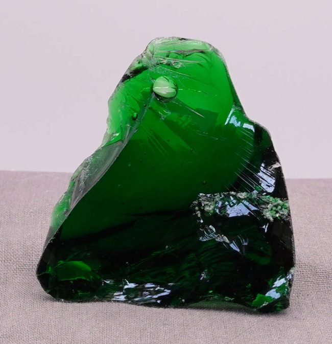 Rare Iridium Emerald with bubbles Monatomic Andara Crystal 52.5 g.