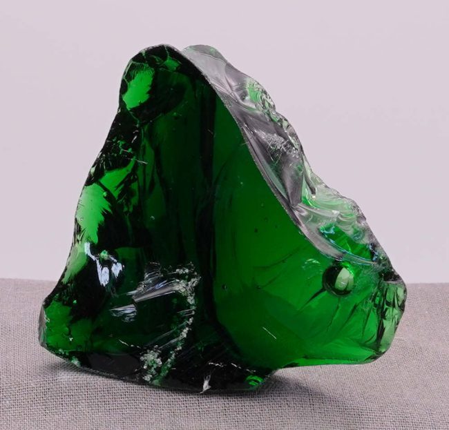 Rare Iridium Emerald with bubbles Monatomic Andara Crystal 52.5 g. - Image 5