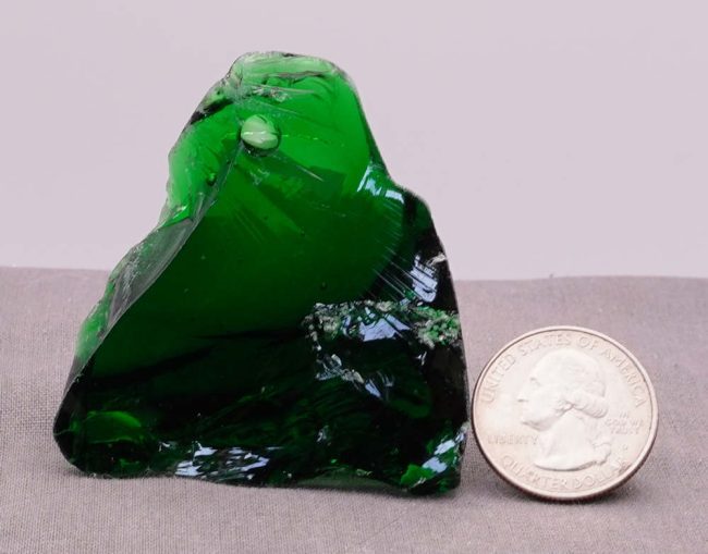 Rare Iridium Emerald with bubbles Monatomic Andara Crystal 52.5 g. - Image 8