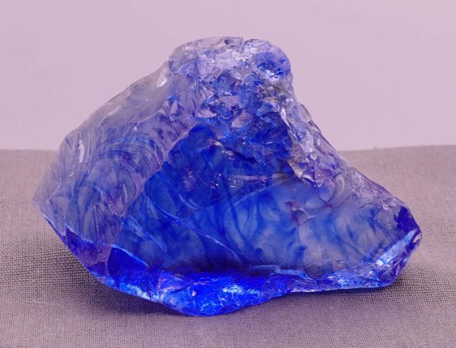 Gem Banded Elestial Sapphire/Tanzanite Fire with crystals Monatomic Andara Crystal 64.2 g. - Image 4