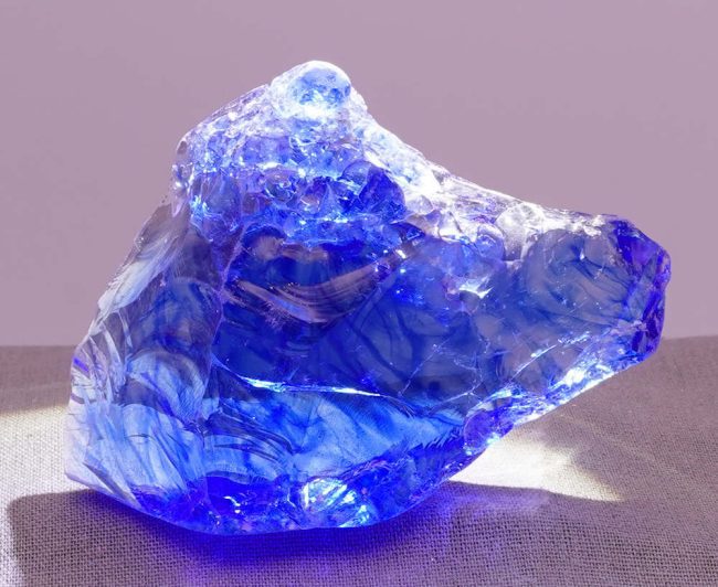 Gem Banded Elestial Sapphire/Tanzanite Fire with crystals Monatomic Andara Crystal 64.2 g. - Image 7