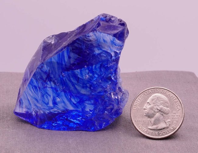 Gem Banded Elestial Sapphire/Tanzanite Fire with crystals Monatomic Andara Crystal 64.2 g. - Image 8