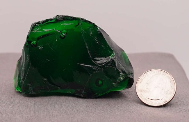 Rare Iridium Emerald with bubbles Monatomic Andara Crystal 83.3 g. - Image 8