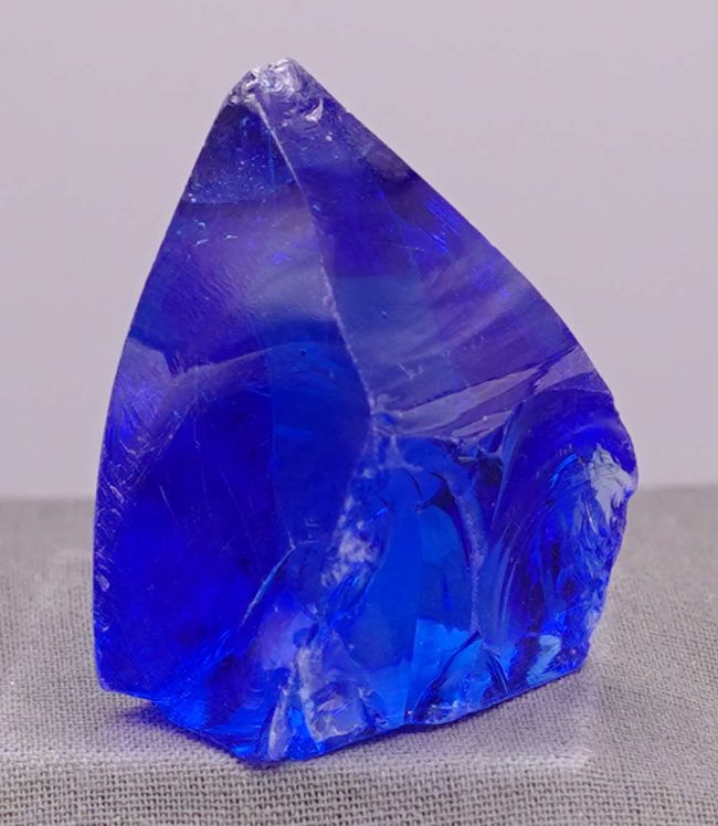 Gem Banded Elestial Sapphire/Tanzanite Fire Monatomic Andara Crystal 33.2 g. - Image 5