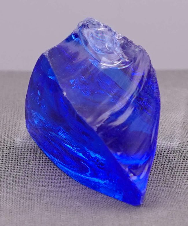 Gem Banded Elestial Sapphire/Tanzanite Fire Monatomic Andara Crystal 33.2 g. - Image 6