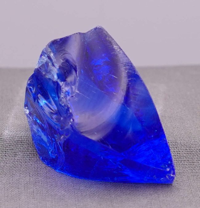 Gem Banded Elestial Sapphire/Tanzanite Fire Monatomic Andara Crystal 33.2 g. - Image 7