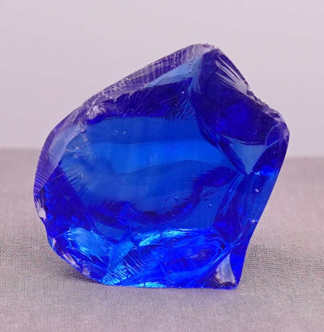 Gem Banded Elestial Sapphire/Tanzanite Fire Monatomic Andara Crystal 56.5 g.