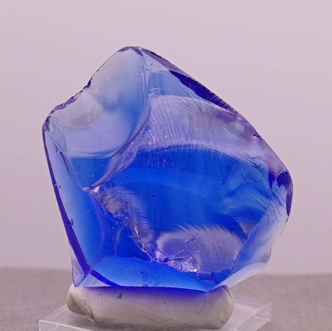 Gem Banded Elestial Sapphire/Tanzanite Fire Monatomic Andara Crystal 56.5 g. - Image 3