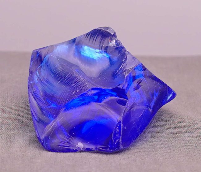 Gem Banded Elestial Sapphire/Tanzanite Fire Monatomic Andara Crystal 56.5 g. - Image 5