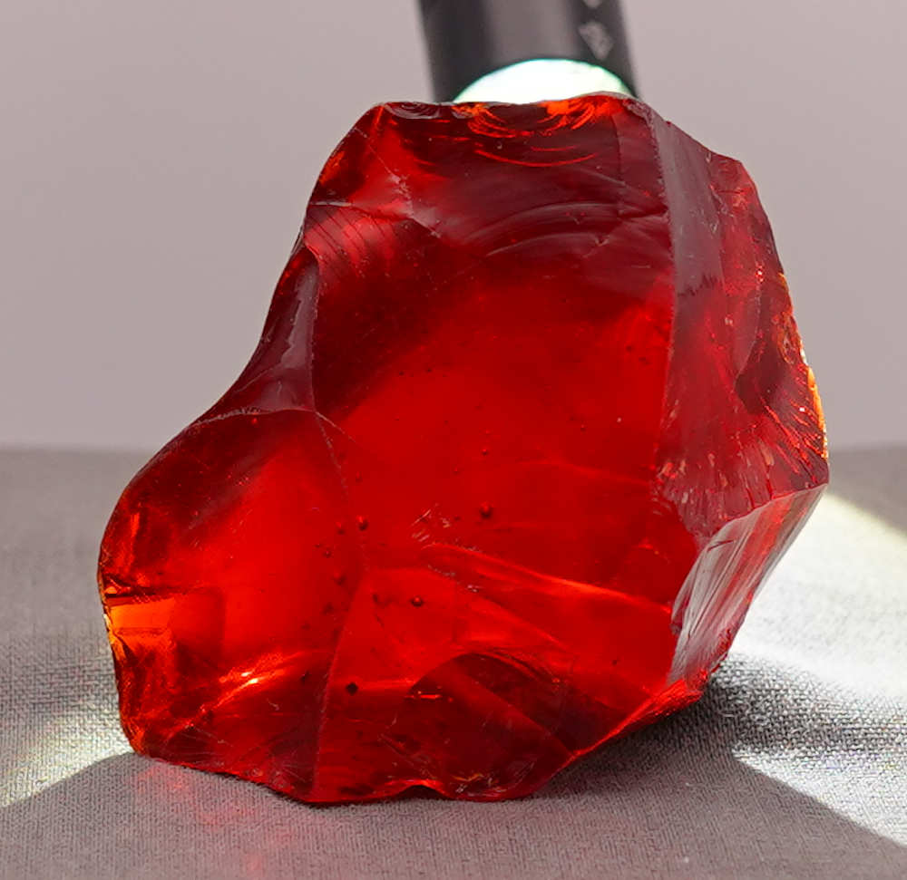 Rare Gem Angel Aura Scarlet Shift Monatomic Andara Crystal 101.5 g.