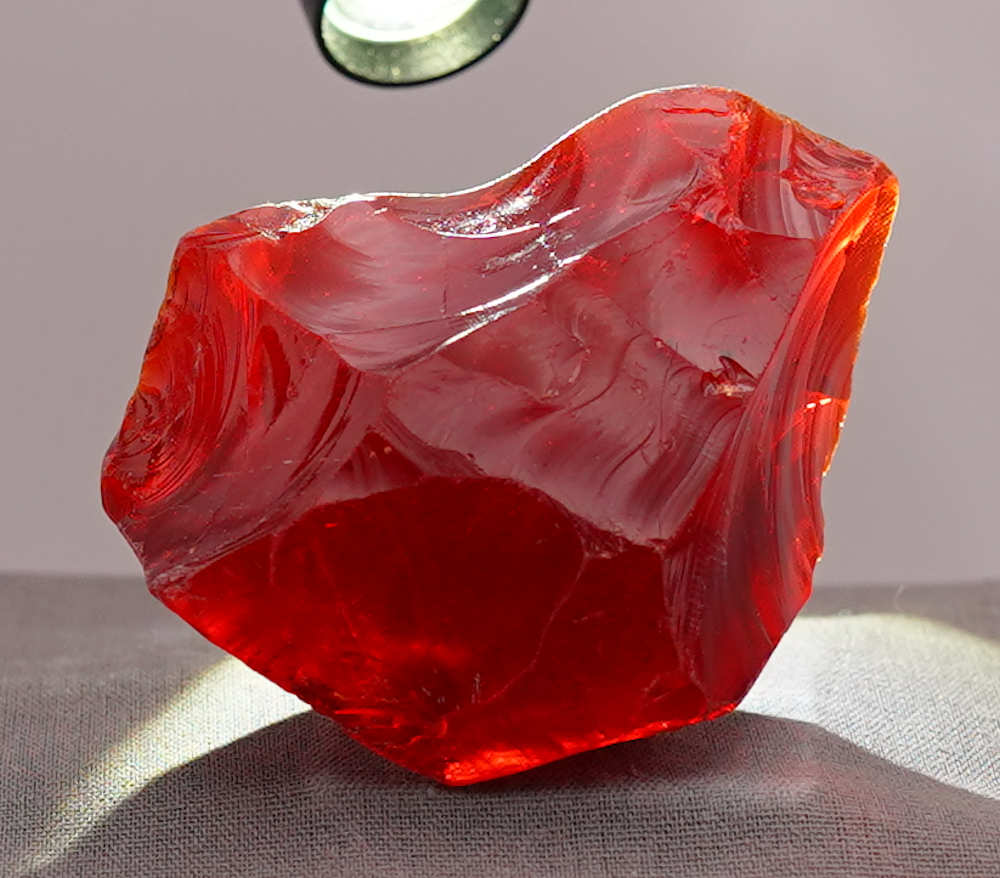 Rare Gem Angel Aura Scarlet Shift Monatomic Andara Crystal 101.5 g. - Image 7