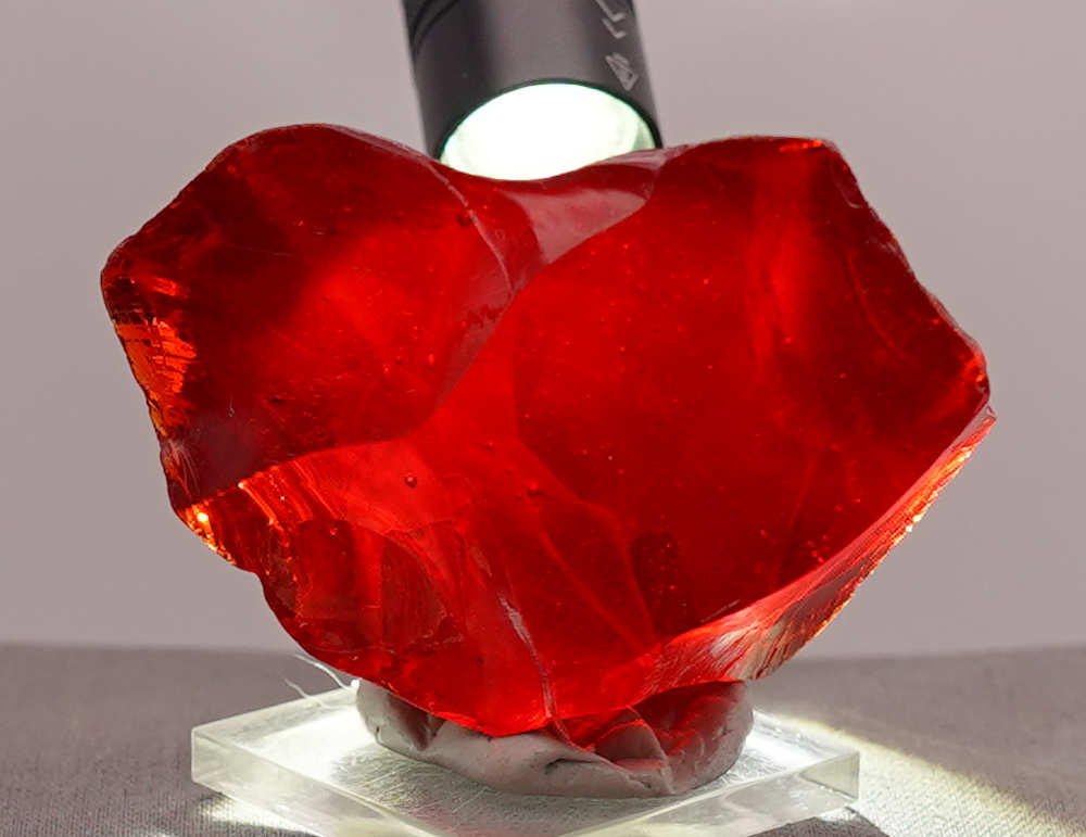 Rare Gem Angel Aura Scarlet Shift Monatomic Andara Crystal 101.5 g. - Image 9