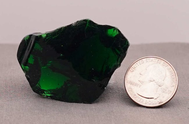 Rare Iridium Emerald with bubbles Monatomic Andara Crystal 36.6 g. - Image 7