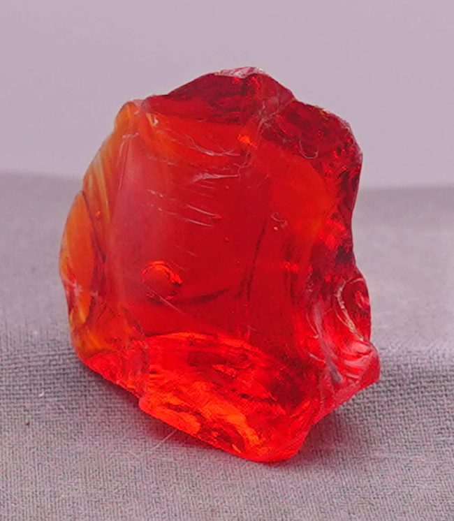 Rare Gem Banded Fire Opal with bubbles Monatomic Andara Crystal 22.2 g. - Image 4