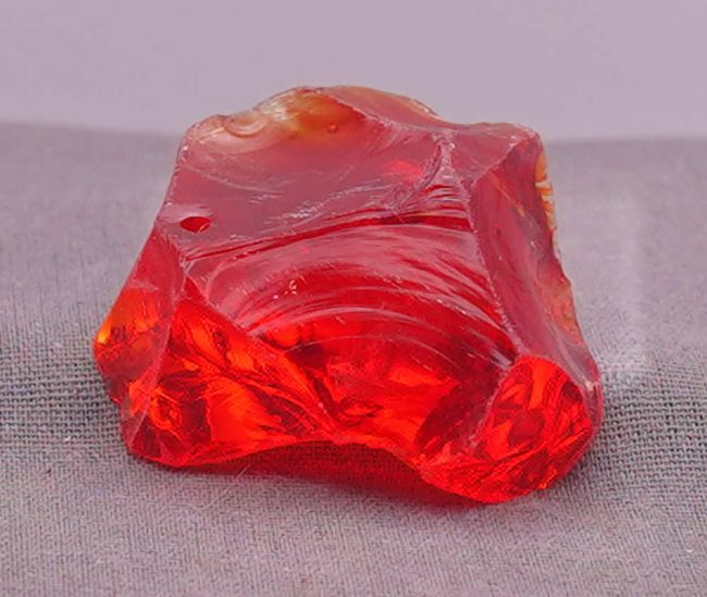 Rare Gem Banded Fire Opal with bubbles Monatomic Andara Crystal 22.2 g. - Image 5