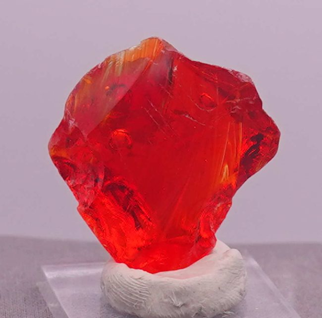 Rare Gem Banded Fire Opal with bubbles Monatomic Andara Crystal 22.2 g. - Image 6