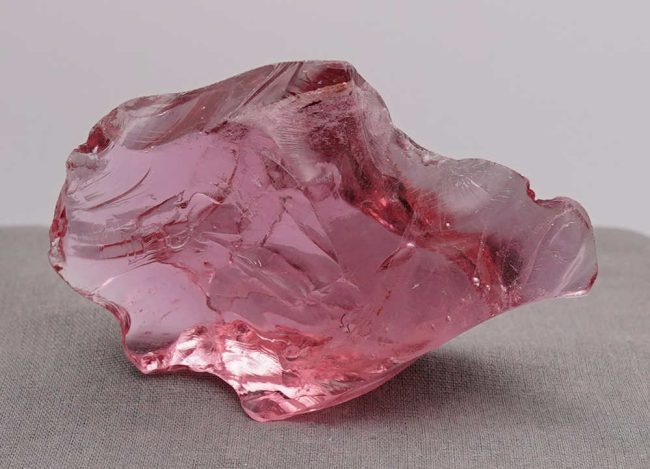 Rare Gem Angel Aura HGW Pink with bubbles Monatomic Andara Crystal 105.6 g.