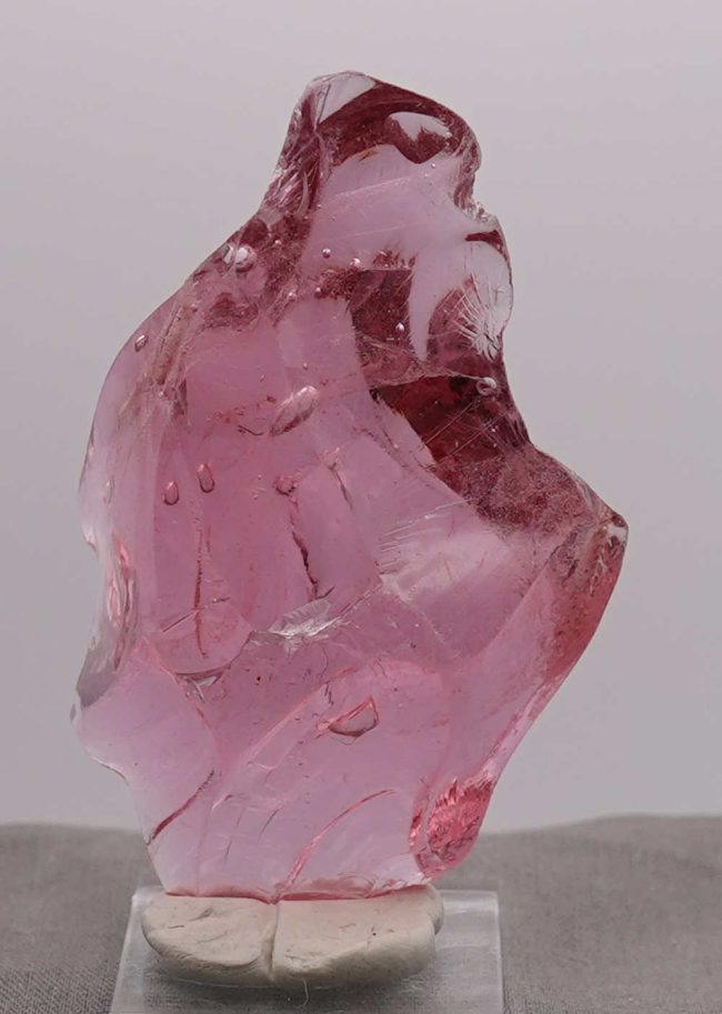 Rare Gem Angel Aura HGW Pink with bubbles Monatomic Andara Crystal 105.6 g. - Image 9