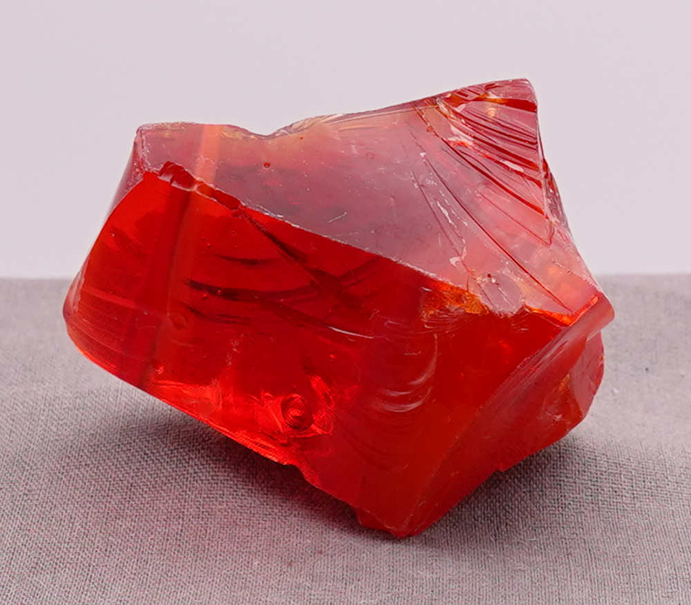 Rare Gem Angel Aura Fire Opal/Dragon's Blood with bubbles Monatomic Andara Crystal 71.1 g.