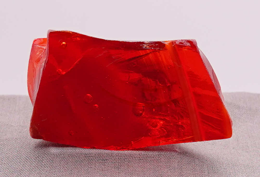 Rare Gem Angel Aura Fire Opal/Dragon's Blood with bubbles Monatomic Andara Crystal 71.1 g. - Image 4