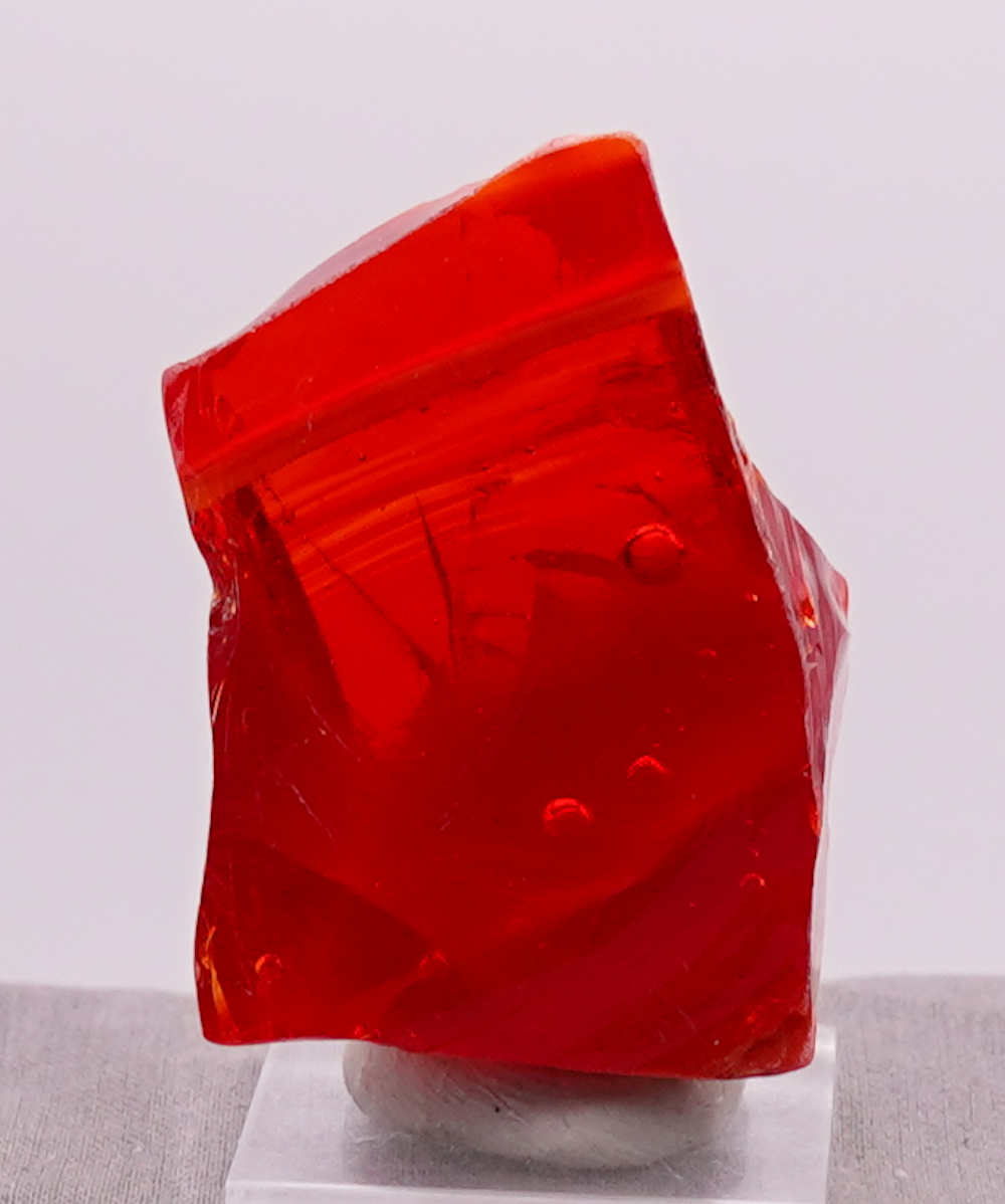 Rare Gem Angel Aura Fire Opal/Dragon's Blood with bubbles Monatomic Andara Crystal 71.1 g. - Image 6