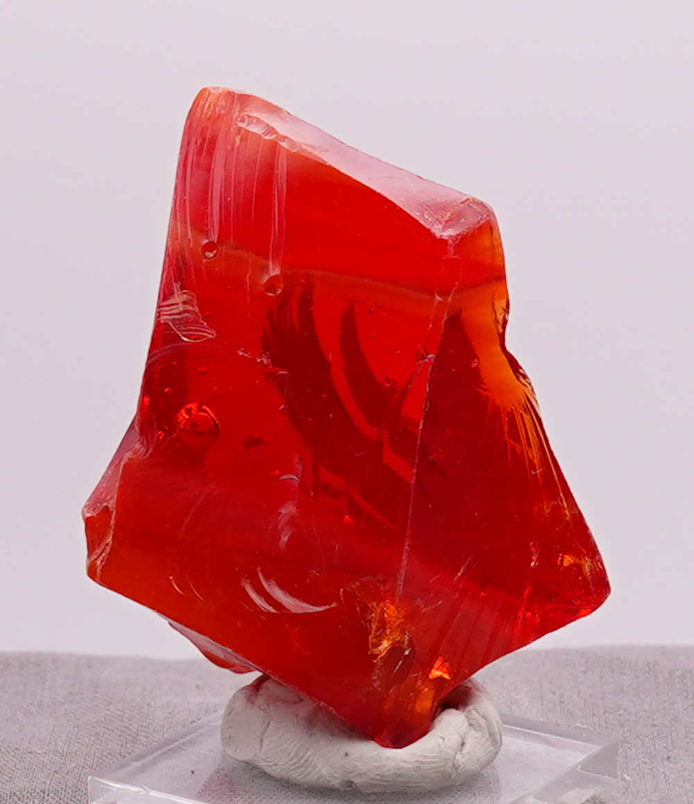 Rare Gem Angel Aura Fire Opal/Dragon's Blood with bubbles Monatomic Andara Crystal 71.1 g. - Image 7