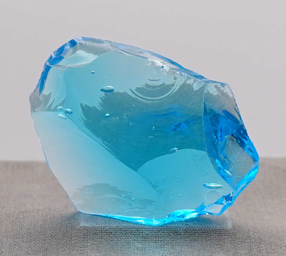 Rare Gem Electric Blue with bubbles Monatomic Andara Crystal 50.3 g. - Image 3