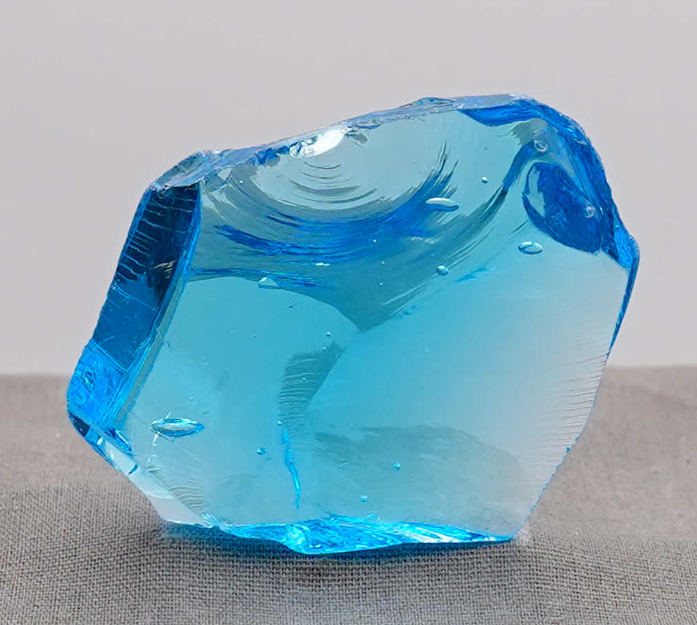Rare Gem Electric Blue with bubbles Monatomic Andara Crystal 50.3 g.