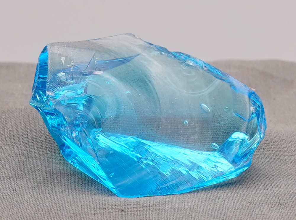 Rare Gem Electric Blue with bubbles Monatomic Andara Crystal 50.3 g. - Image 7