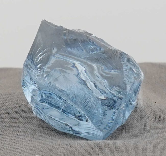 Rare Gem Banded Glacier Blue Monatomic Andara Crystal 43.1 g. - Image 3