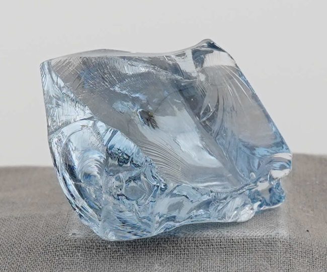 Rare Gem Banded Glacier Blue Monatomic Andara Crystal 43.1 g. - Image 5