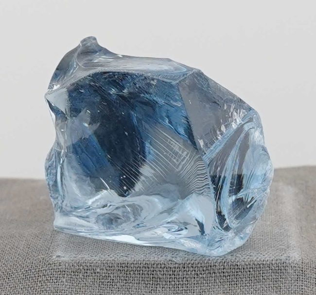 Rare Gem Banded Glacier Blue Monatomic Andara Crystal 43.1 g. - Image 10