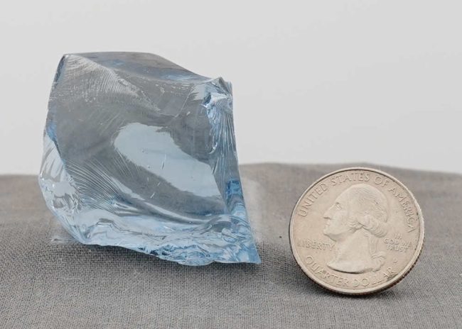 Rare Gem Banded Glacier Blue Monatomic Andara Crystal 43.1 g. - Image 11