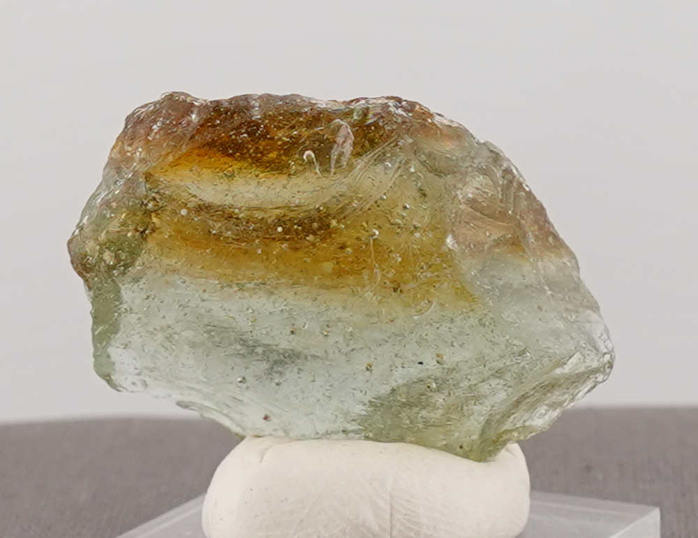 Rare Bicolor Celestial Gold Green/Earth Shaman Sea Foam Monatomic Andara Crystal 26.3 g.